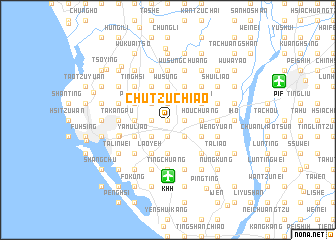 map of Chu-tzu-chiao