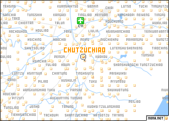 map of Chu-tzu-chiao