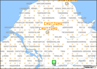 map of Chu-tzu-hu