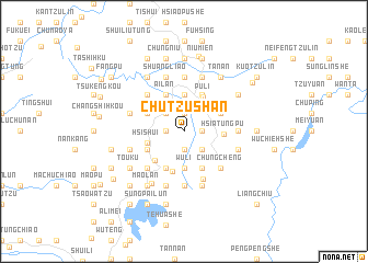 map of Chu-tzu-shan