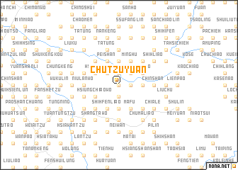 map of Chu-tzu-yüan