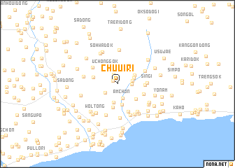 map of Chuŭi-ri