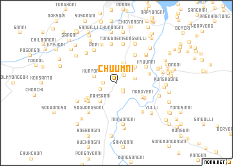 map of Chuŭm-ni