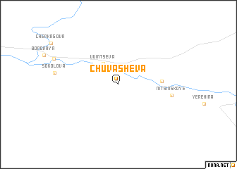 map of Chuvasheva