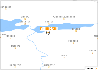map of Chuvashi