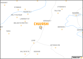 map of Chuvashi