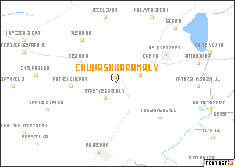 map of Chuvash-Karamaly