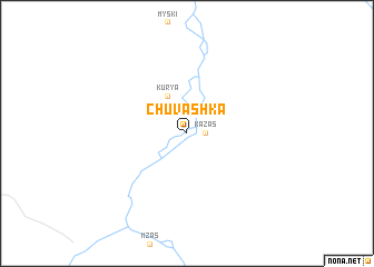 map of Chuvashka