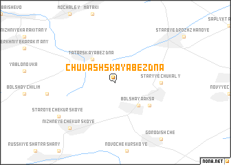 map of Chuvashskaya Bezdna