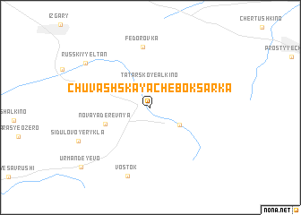 map of Chuvashskaya Cheboksarka