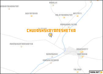 map of Chuvashskaya Reshetka