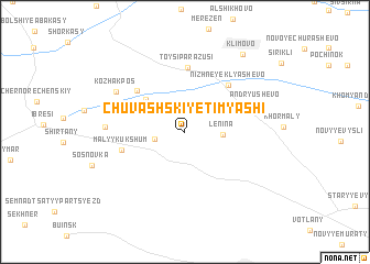 map of Chuvashskiye Timyashi