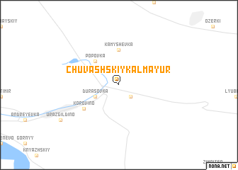 map of Chuvashskiy Kalmayur