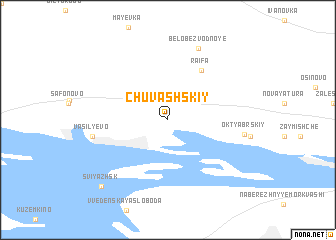 map of Chuvashskiy