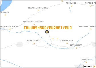 map of Chuvashskoye Urmet\