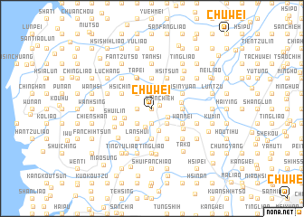 map of Chu-wei