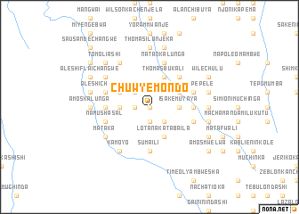 map of Chuwye Mondo