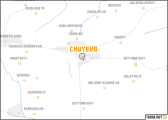 map of Chuyevo