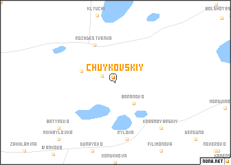 map of Chuykovskiy