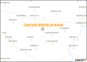 map of Chuyunchi-Nikolayevka