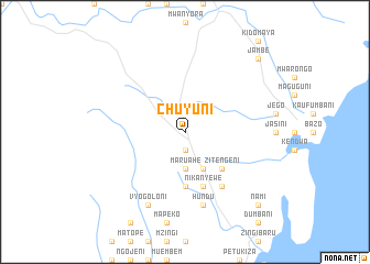 map of Chuyuni