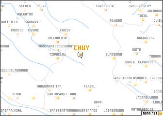 map of Chuy