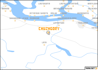 map of Chuzhgory