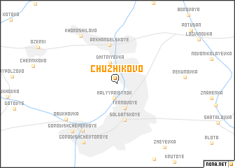 map of Chuzhikovo