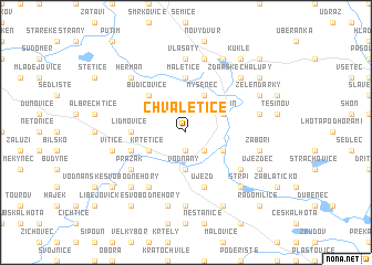 map of Chvaletice