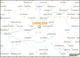 map of Chvalnov