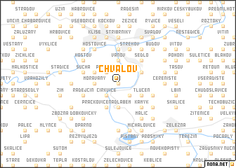 map of Chvalov