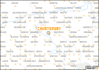 map of Chvatěruby