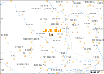 map of Chvrinisi