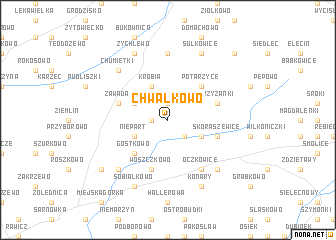 map of Chwałkowo