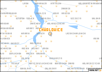 map of Chwałowice