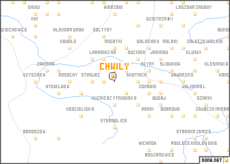 map of Chwiły