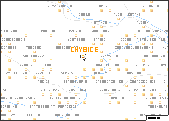 map of Chybice