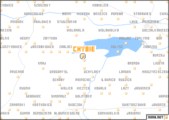 map of Chybie