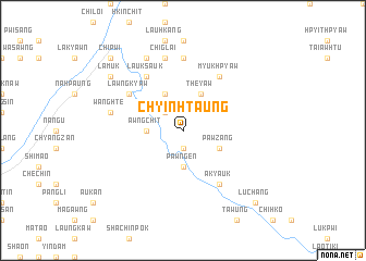 map of Chyinhtaung