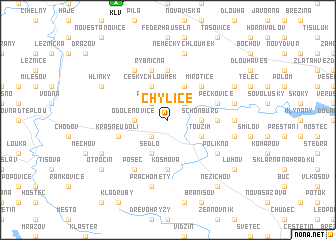 map of Chylice