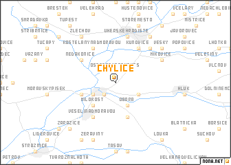 map of Chylice