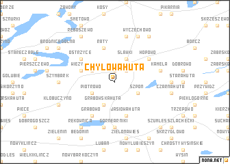 map of Chylowa Huta