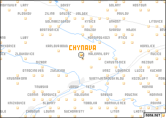 map of Chyňava