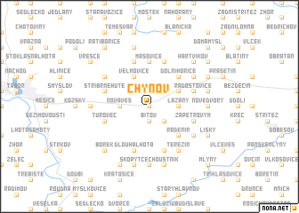 map of Chýnov