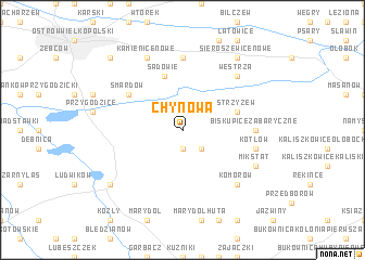 map of Chynowa