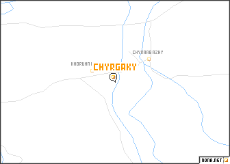 map of Chyrgaky