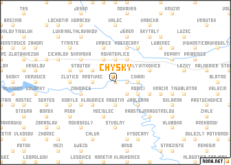 map of Chýšky