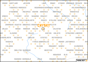 map of Chyšky