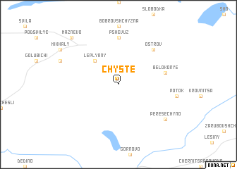 map of Chyste