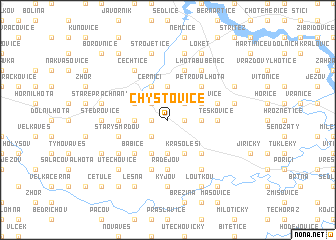 map of Chýstovice